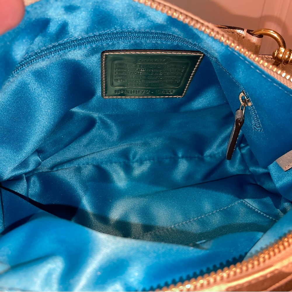 Coach Tan Signature Canvas Purse - Picture 7 of 10